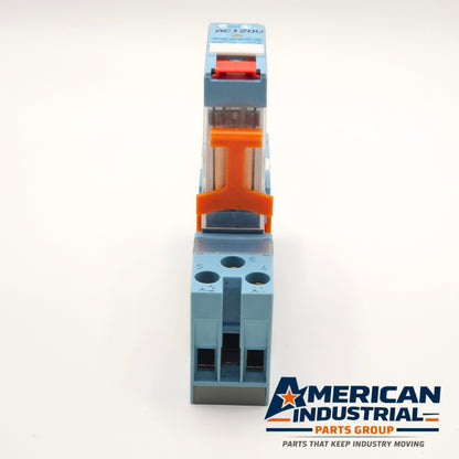 Releco C10-A10X 120VAC plug-in relay with socket interface for industrial control panels and automation systems