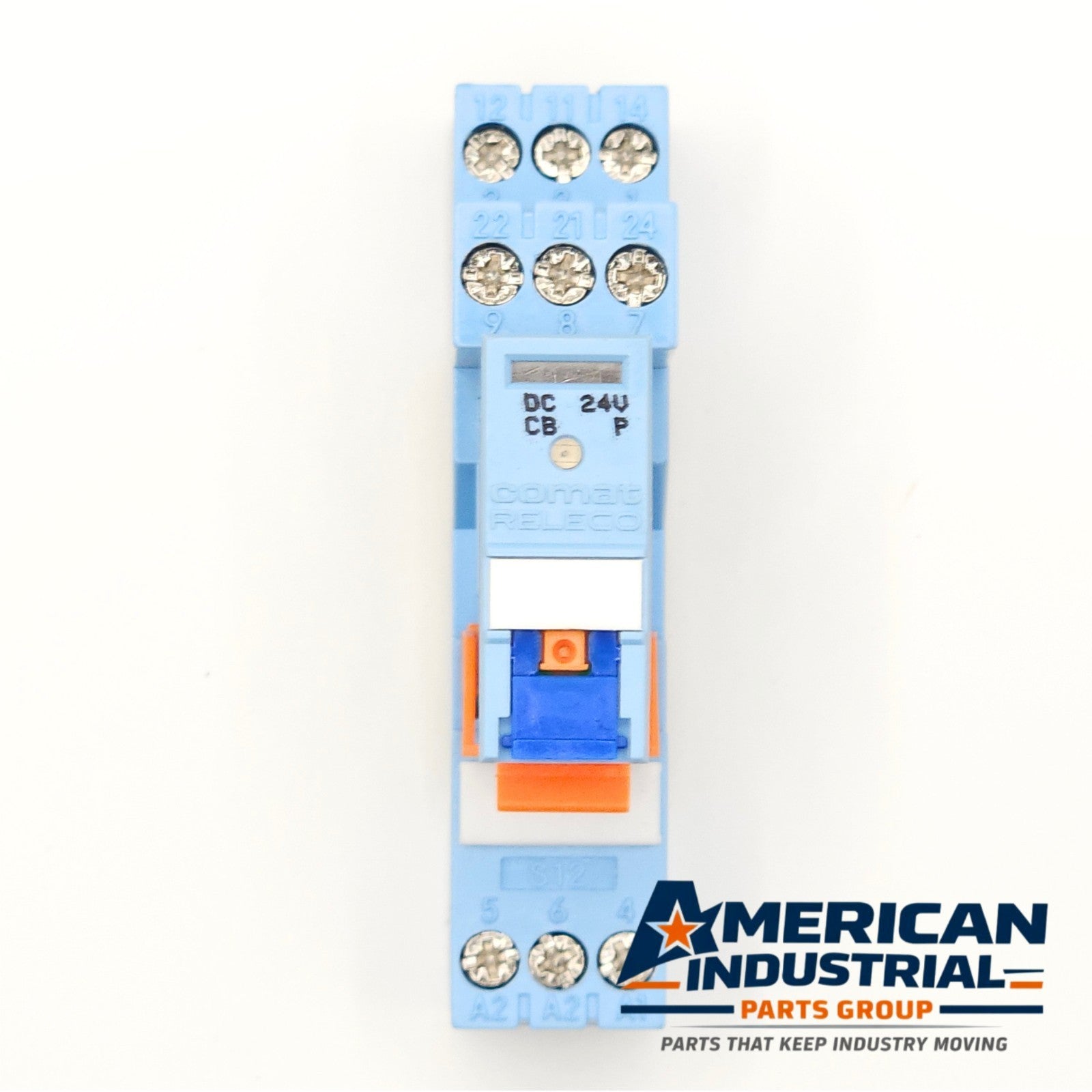 Releco C12-A21X 24VDC electromechanical relay DIN rail mount for industrial control panels and automation systems