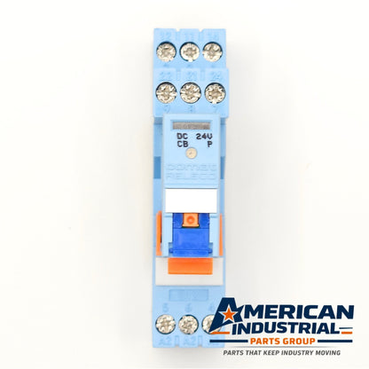 Releco C12-A21X 24VDC electromechanical relay DIN rail mount for industrial control panels and automation systems