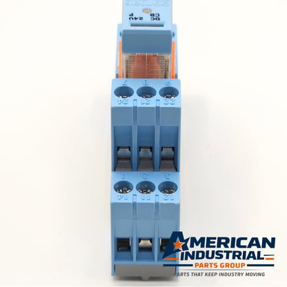 Releco C12-A21X 24VDC electromechanical relay DIN rail mount for industrial control panels and automation systems