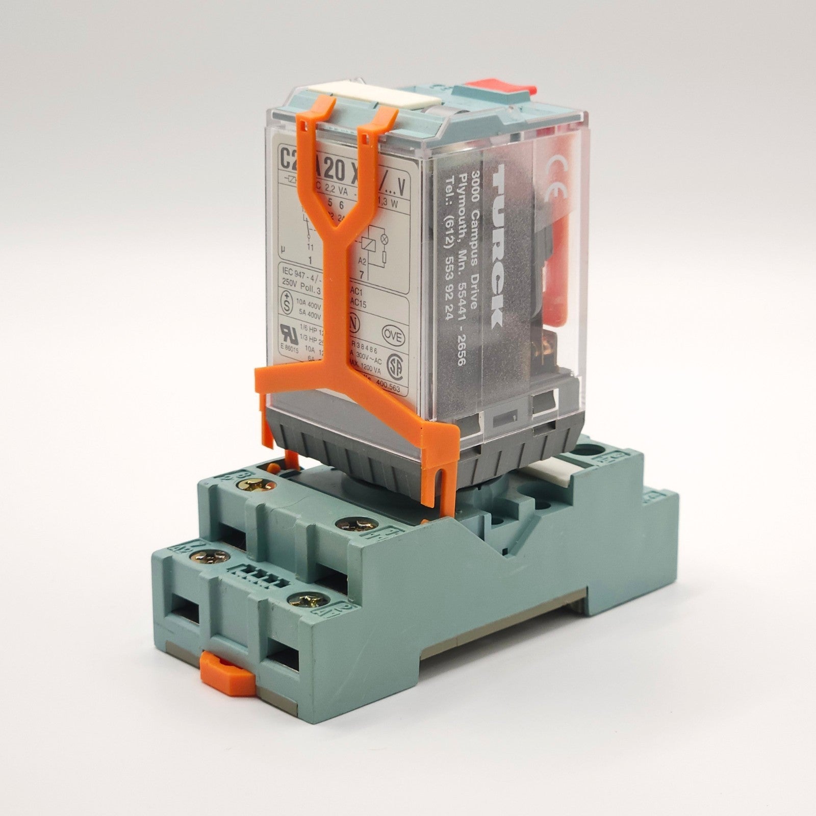 Releco C2-A20 relay 250V 10A AC1 6A AC15 pack of 2 for industrial control panels and automation systems
