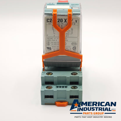 Releco C2-A20 relay 250V 10A AC1 6A AC15 pack of 2 for industrial control panels and automation systems