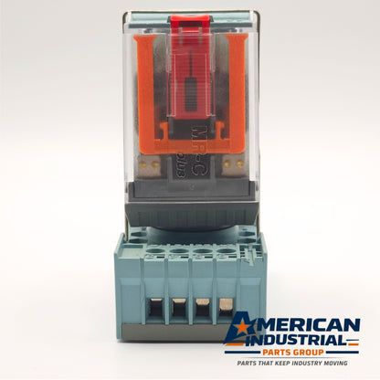 Releco C2-T21X relay with MR-C socket 120VAC coil DPDT for industrial control panels and automation systems