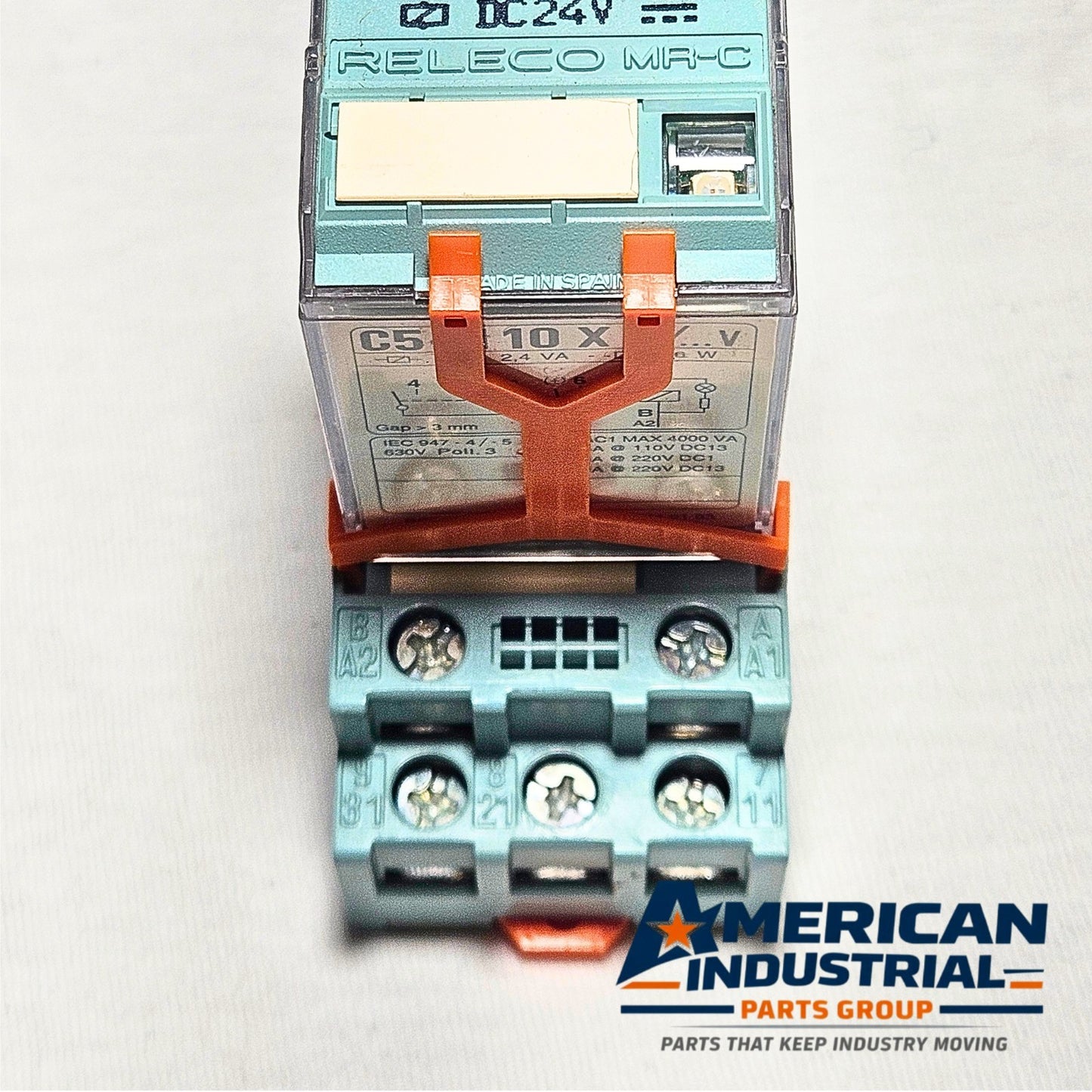 Releco MR-C C5-M10 X 24VDC electromechanical relay DIN rail for industrial control panels and automation systems
