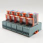 Releco C7-T21X relay 120VAC with S7-MP DIN rail base lot of 5 for industrial control panels and automation systems