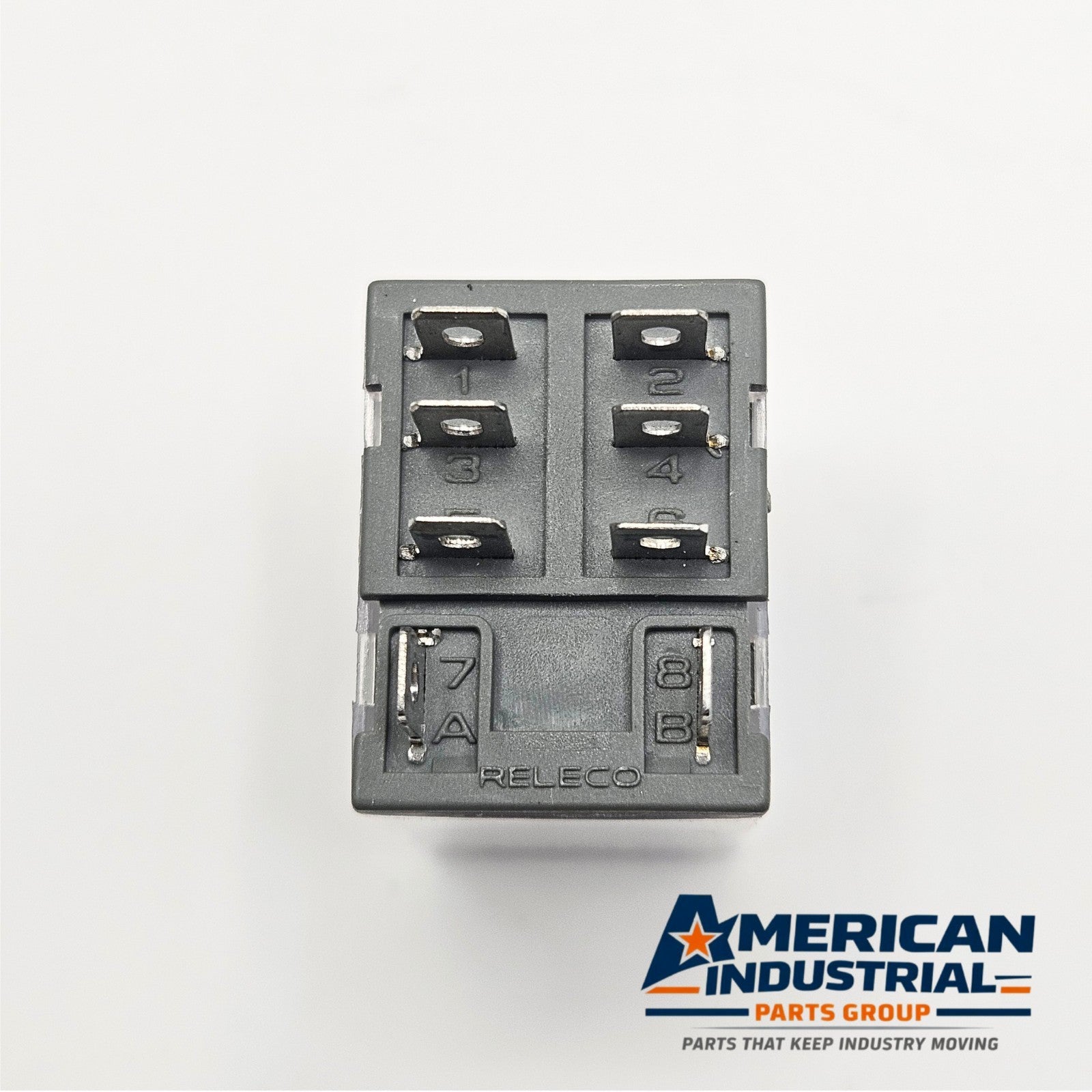 Releco C7-T21X relay 120VAC with S7-MP DIN rail base lot of 5 for industrial control panels and automation systems