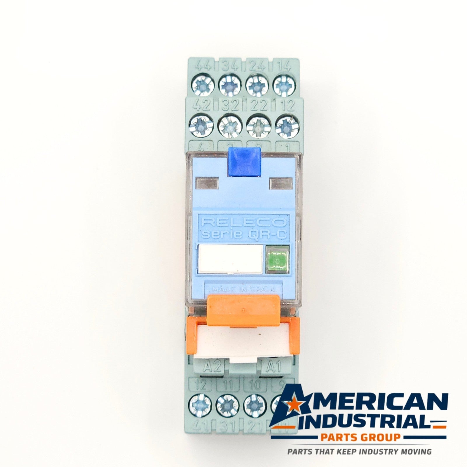 Releco C9-A41 FX series QR-C power relay with base 24VDC lot of 5 for industrial control panels and automation systems