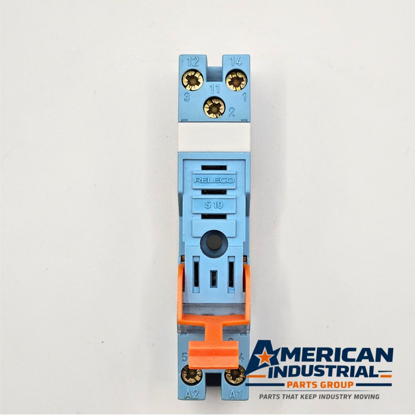 Releco S10 relay base socket 13A 400V DIN rail panel mount for industrial control panels and automation systems