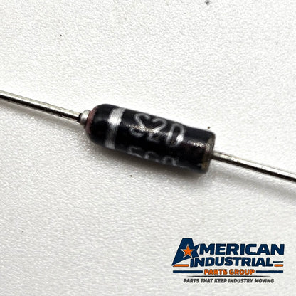 Lot of 10 S2D 500 vintage axial lead diodes through-hole new old stock for legacy electronics repair