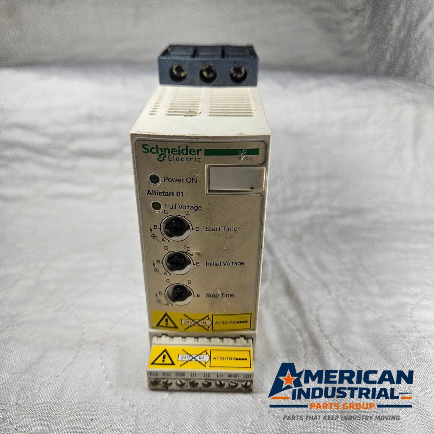 Schneider Electric Altistart ATS01N212RT soft starter 480V for motor control and industrial automation systems