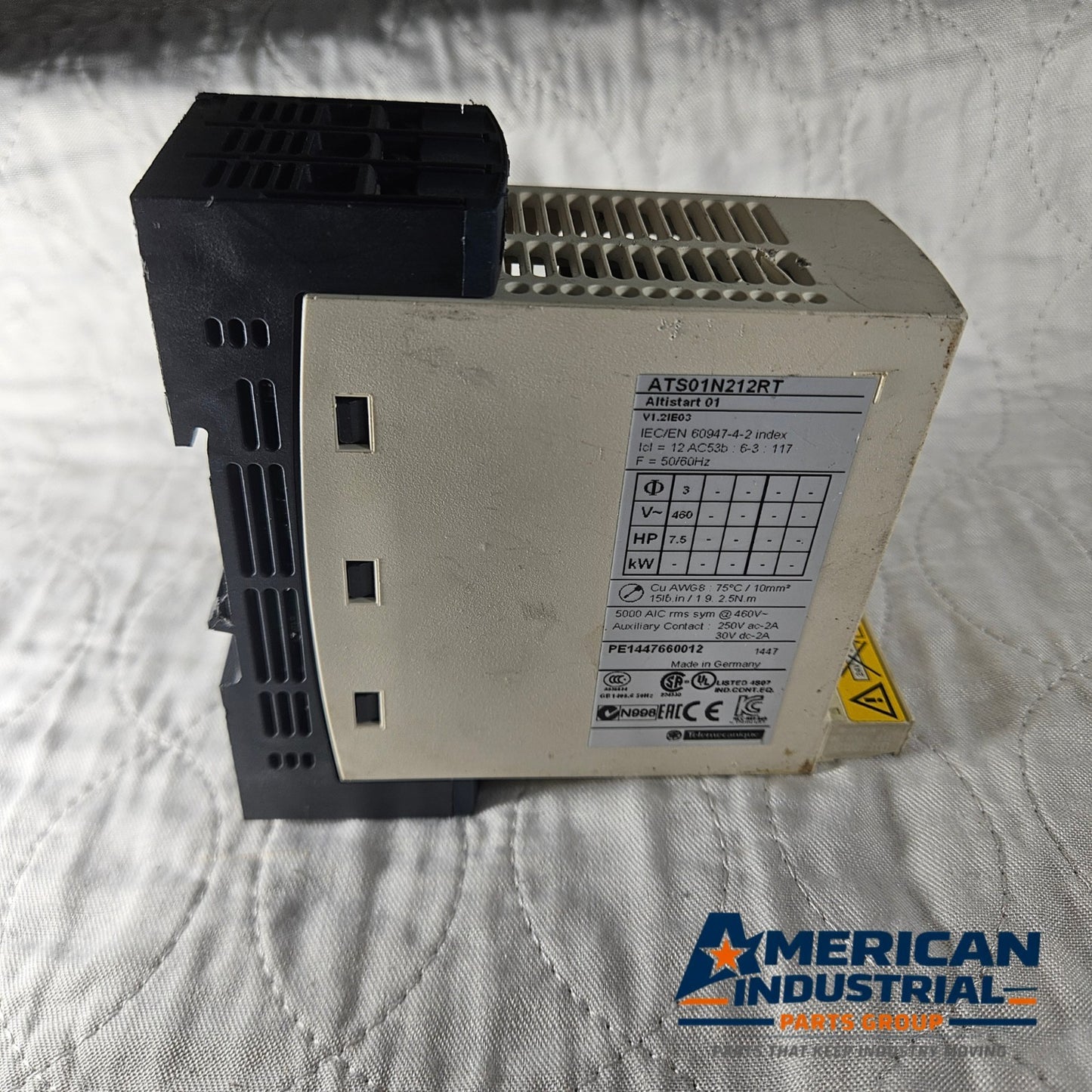 Schneider Electric Altistart ATS01N212RT soft starter 480V for motor control and industrial automation systems