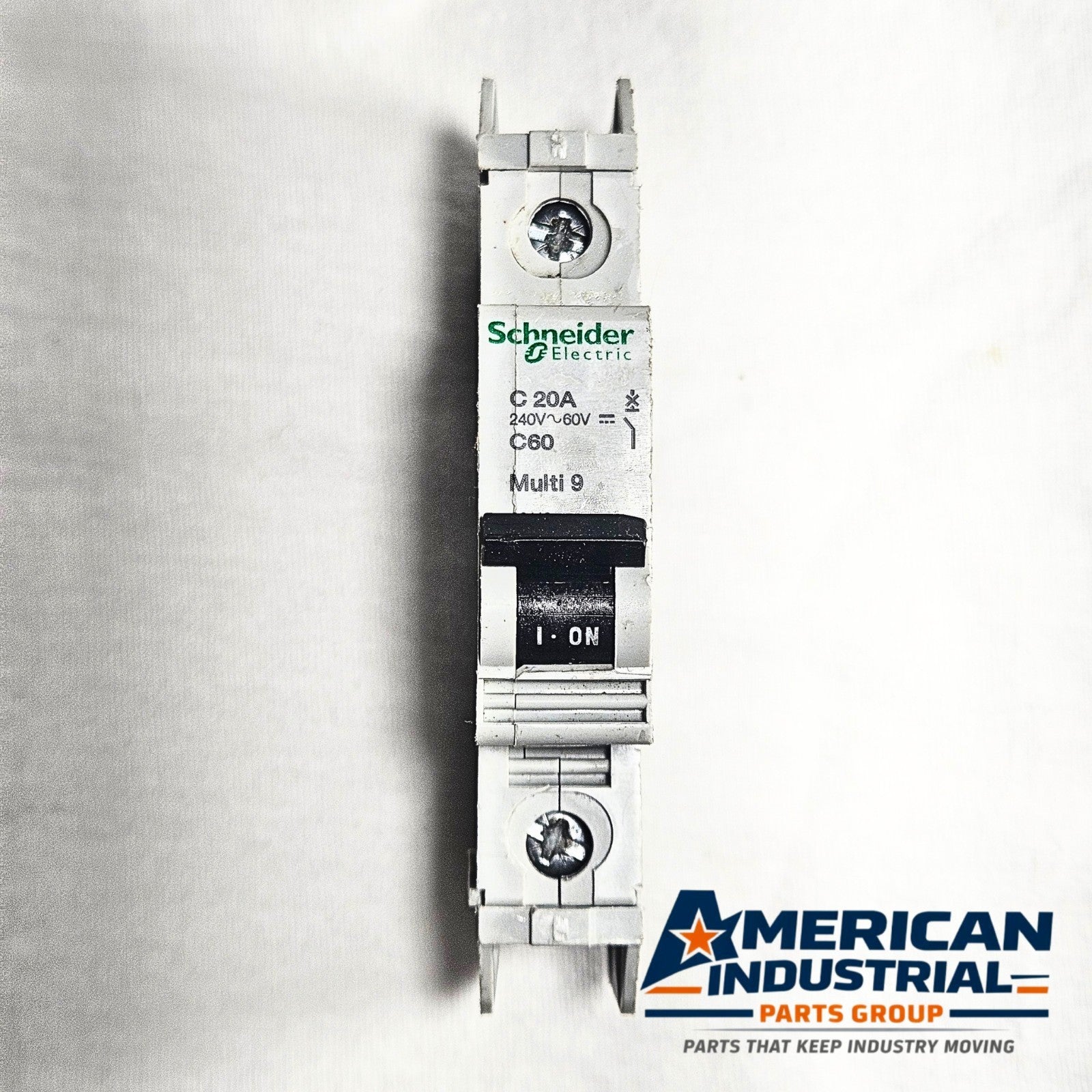 Schneider Electric C60 Multi 9 D20A 20A 1-pole DIN rail circuit breaker for industrial electrical panels and MRO applications