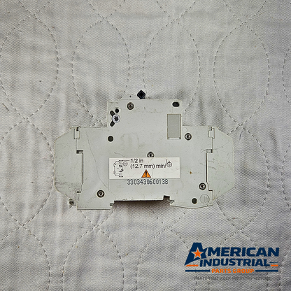 Schneider Electric Multi 9 C60 circuit breaker with auxiliary contact for industrial automation and MRO electrical panel applications. American Industrial Parts Group.