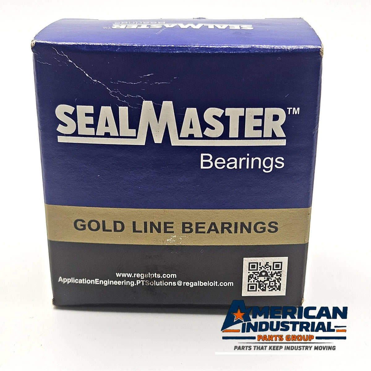 Sealmaster ER-20R Gold Line set screw ball bearing insert 1-1/4 inch bore for industrial shaft support and MRO replacement