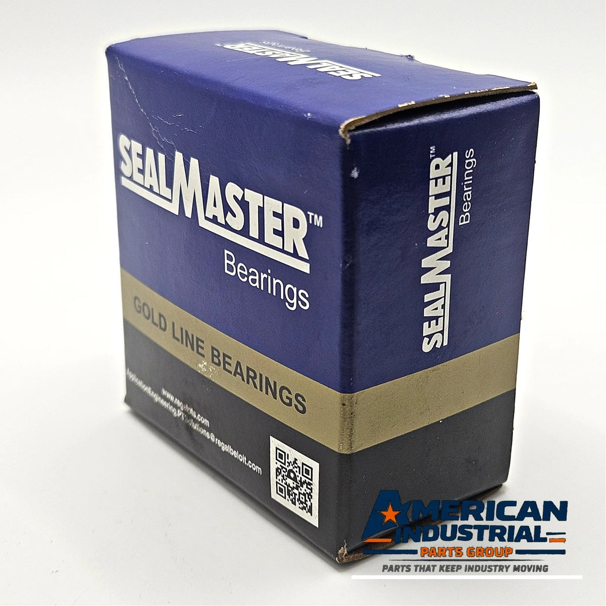 Sealmaster ER-20R Gold Line set screw ball bearing insert 1-1/4 inch bore for industrial shaft support and MRO replacement