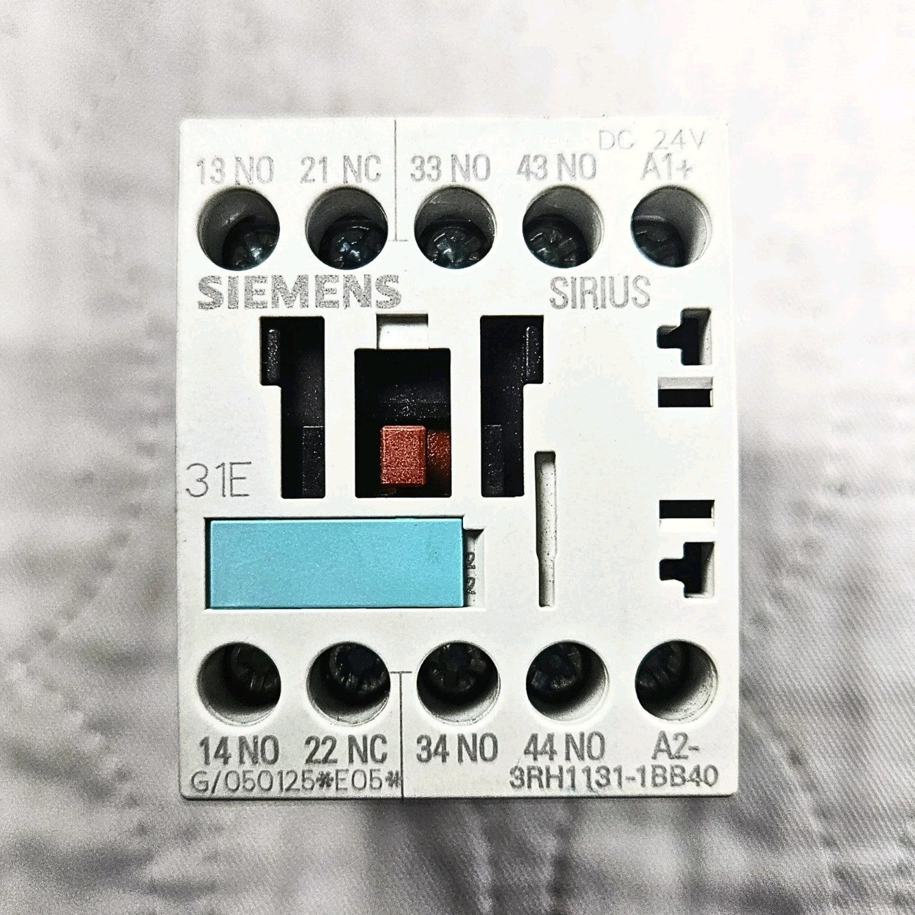Siemens 3RH1131-1BB40 control relay for industrial automation and MRO control panel applications. American Industrial Parts Group.
