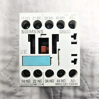Siemens 3RH1131-1BB40 control relay for industrial automation and MRO control panel applications. American Industrial Parts Group.