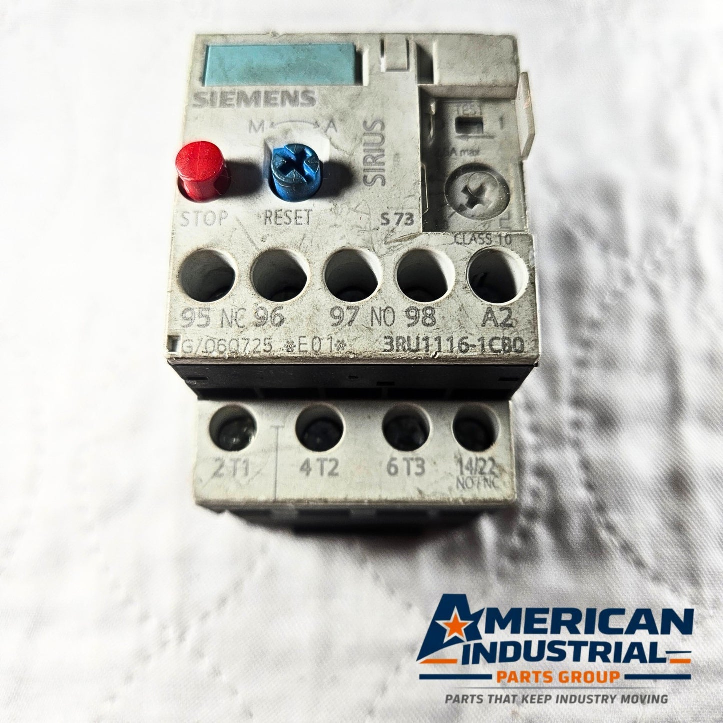 Siemens SIRIUS 3RU1116-1CB0 overload relay 1.6-2.4A Class 10 for motor control and industrial automation systems
