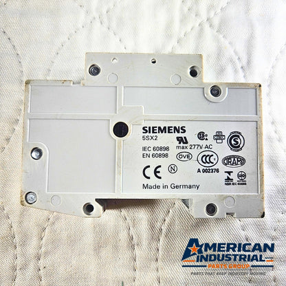 Siemens 5SX21 B16 5SX2 miniature circuit breaker 16A Type B 230/400V DIN rail for industrial electrical panels and MRO applications