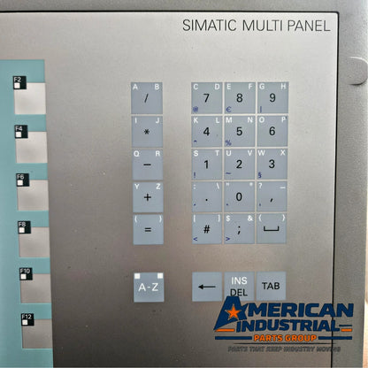 Siemens 6AV6643-0DD01-1AX1 SIMATIC MP 277 10.4 inch key HMI multi panel operator interface for industrial machine control