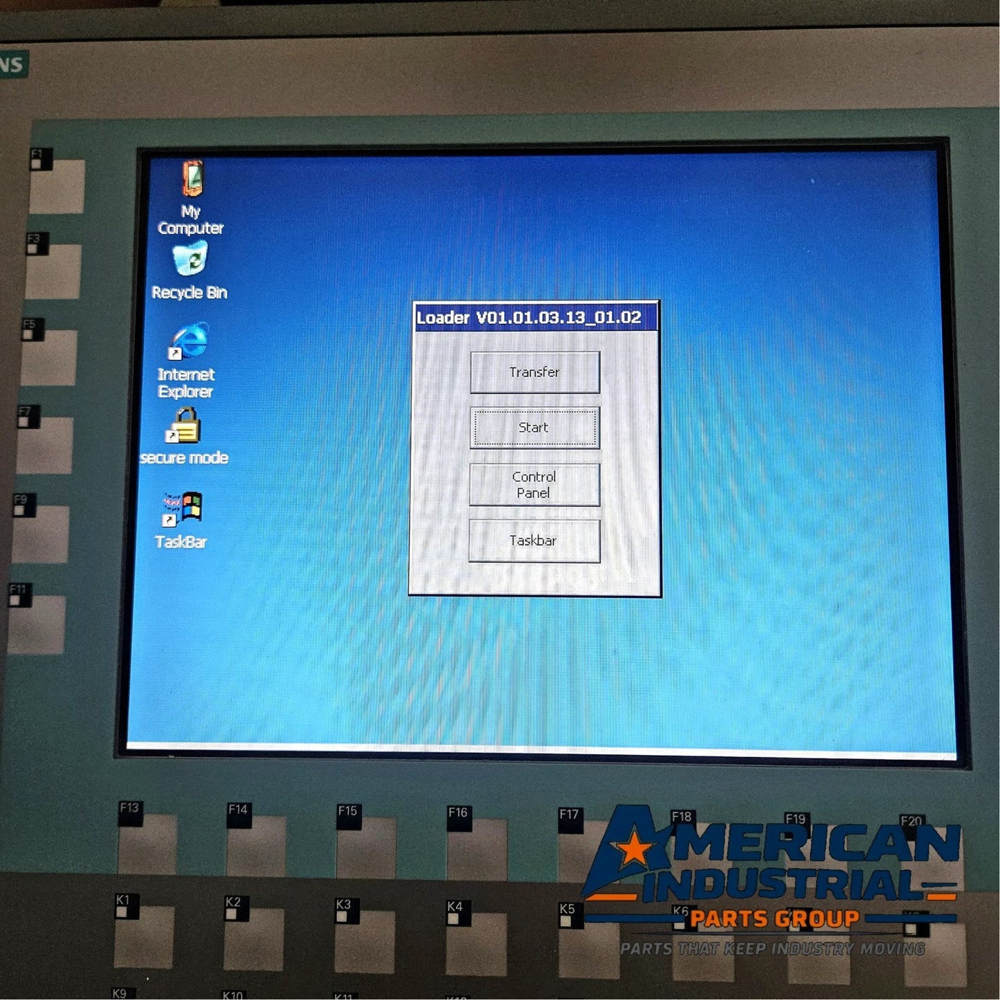 Siemens 6AV6643-0DD01-1AX1 SIMATIC MP 277 10.4 inch key HMI multi panel operator interface for industrial machine control