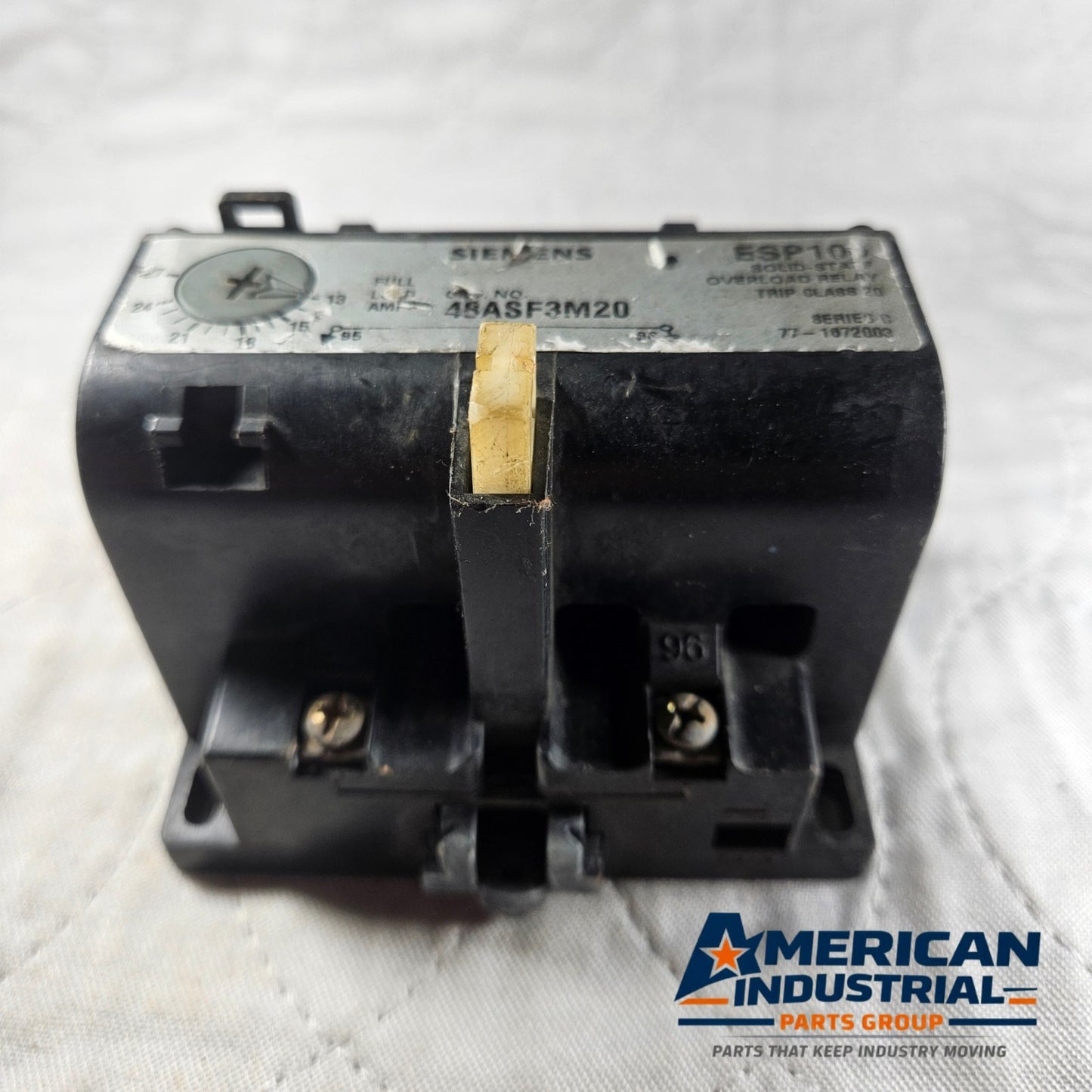 Siemens ESP100 45ASF3M20 overload relay 13-27A 600VAC for motor control and industrial automation systems