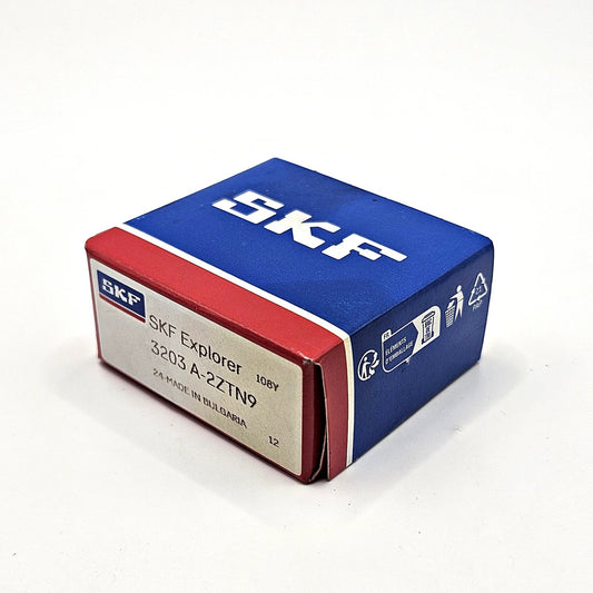 SKF Explorer 3203 A-2ZTN9 double row angular contact ball bearing metal shielded for industrial machinery and MRO