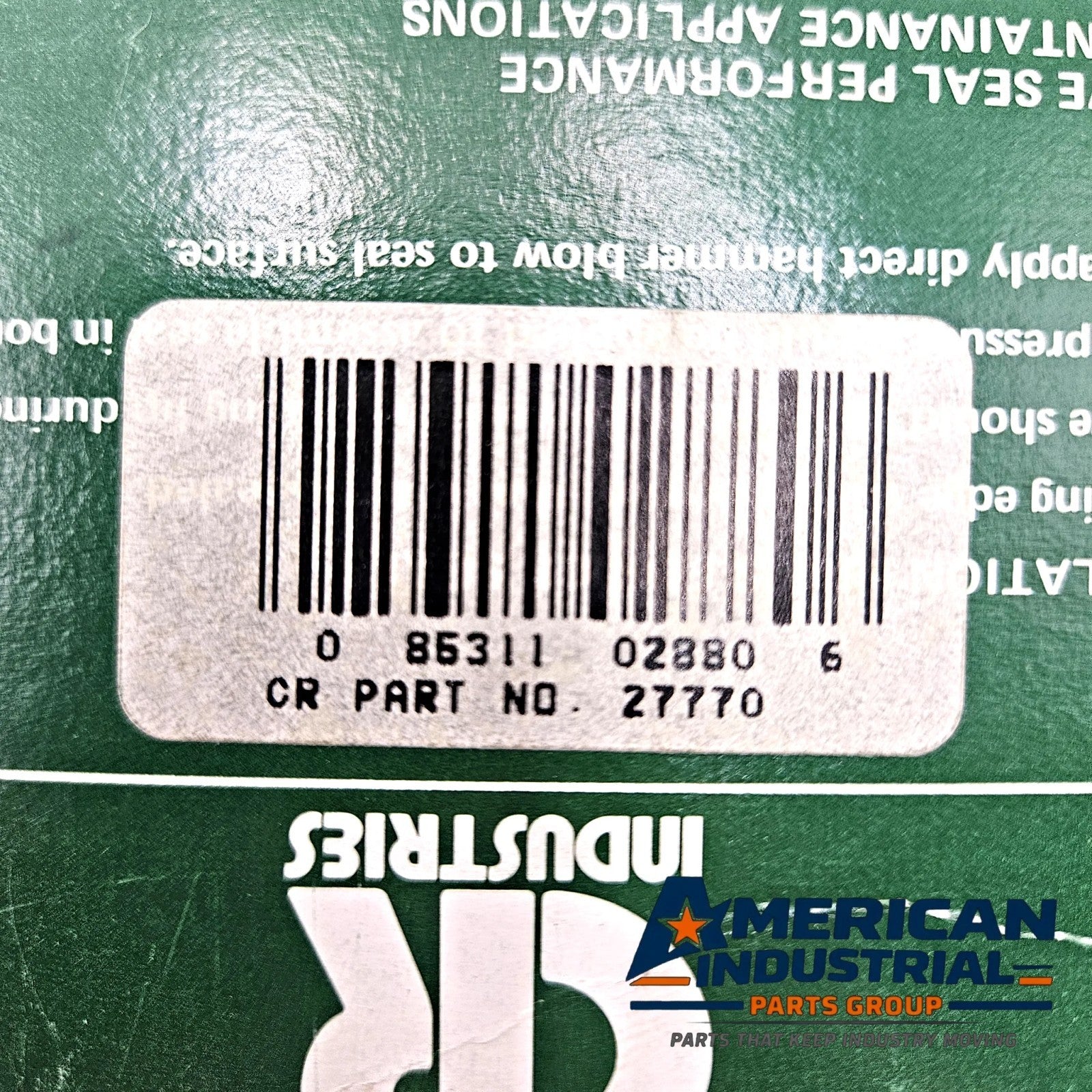 SKF CR 27770 radial shaft oil seal 70x100x10mm CRW1 R nitrile for rotating equipment and MRO
