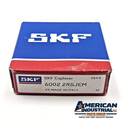 SKF Explorer 6002-2RSJEM double sealed deep groove ball bearing 15x32x9mm C3 clearance for electric motors and industrial maintenance