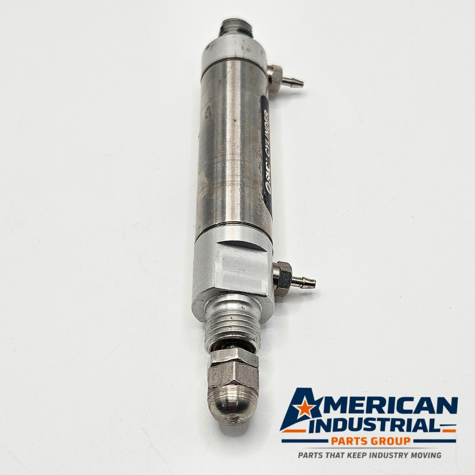 SMC NCME056-0100 pneumatic air cylinder for industrial automation and MRO applications. American Industrial Parts Group.