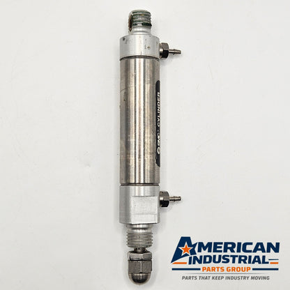 SMC NCME056-0100 pneumatic air cylinder for industrial automation and MRO applications. American Industrial Parts Group.