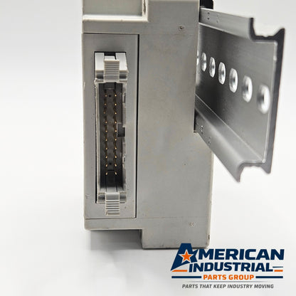 SMC pneumatic valve manifold end block connector detail, industrial automation MRO pneumatic valve manifold wiring component. American Industrial Parts Group.