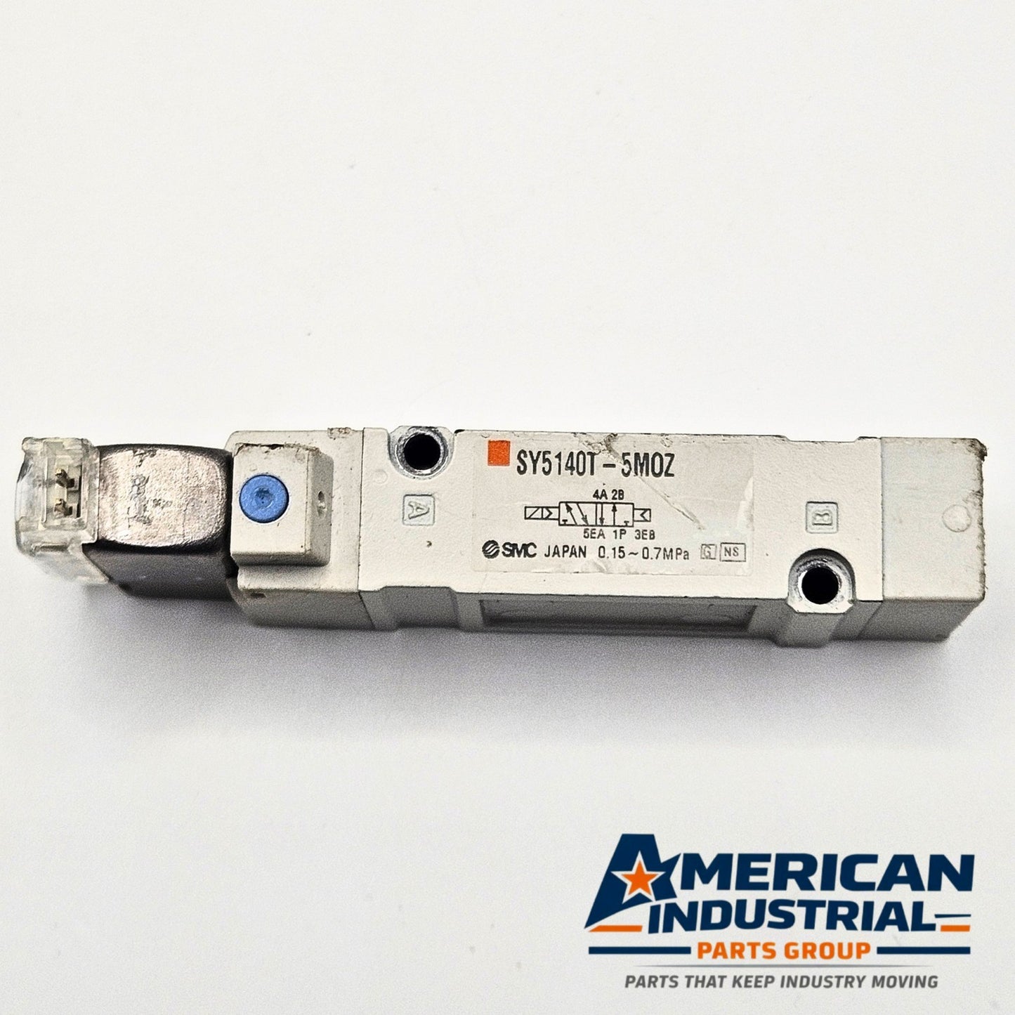 SMC SY5140T-5MOZ 5-port solenoid valve 24VDC lot of 2 for pneumatic automation systems and industrial control applications