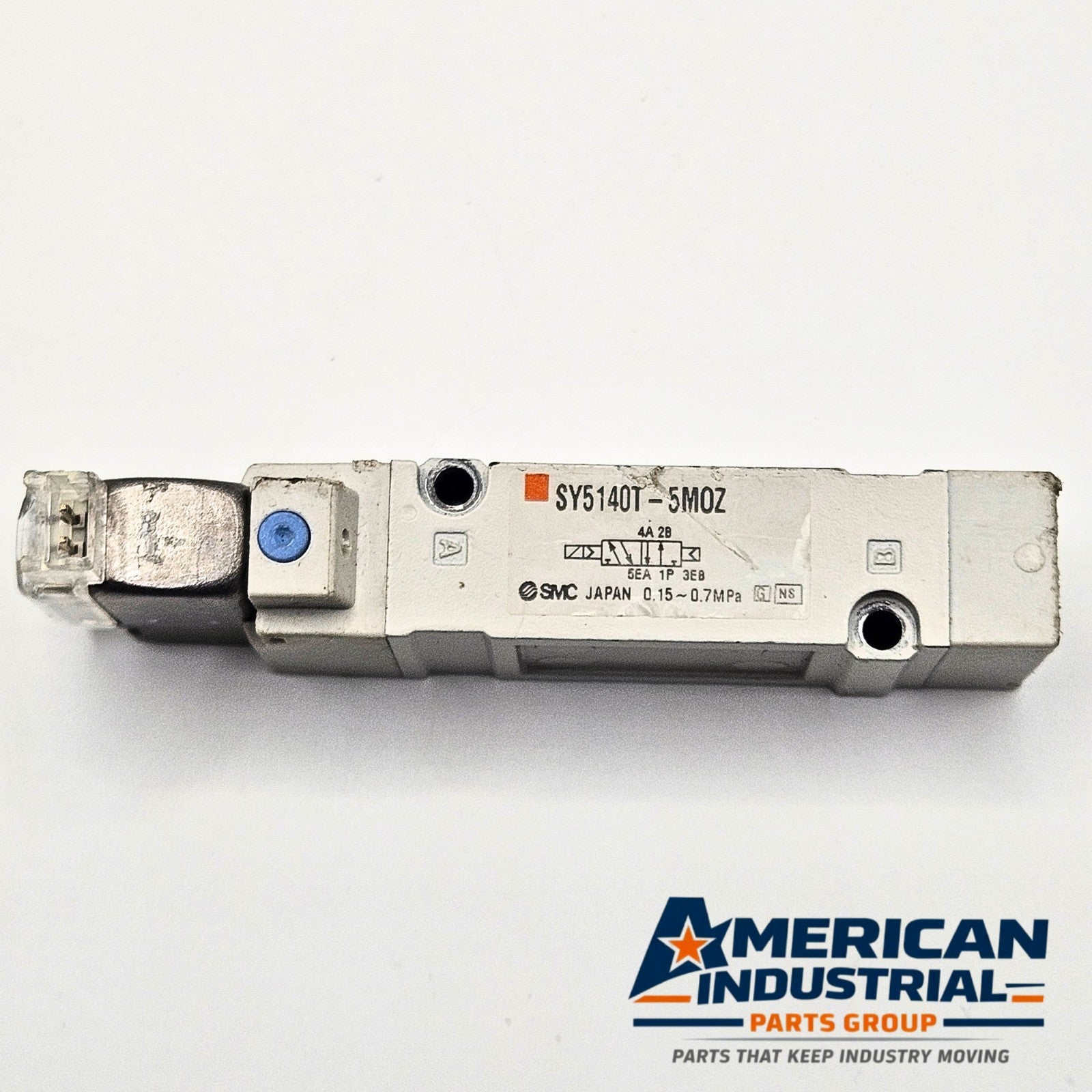 SMC SY5140T-5MOZ 5-port solenoid valve 24VDC lot of 2 for pneumatic automation systems and industrial control applications