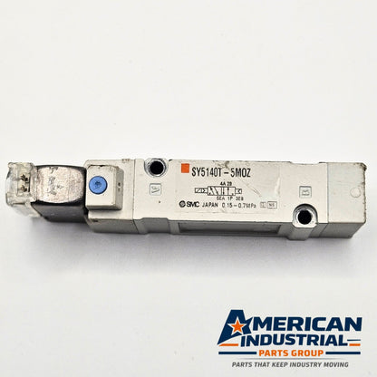 SMC SY5140T-5MOZ 5-port solenoid valve 24VDC lot of 2 for pneumatic automation systems and industrial control applications