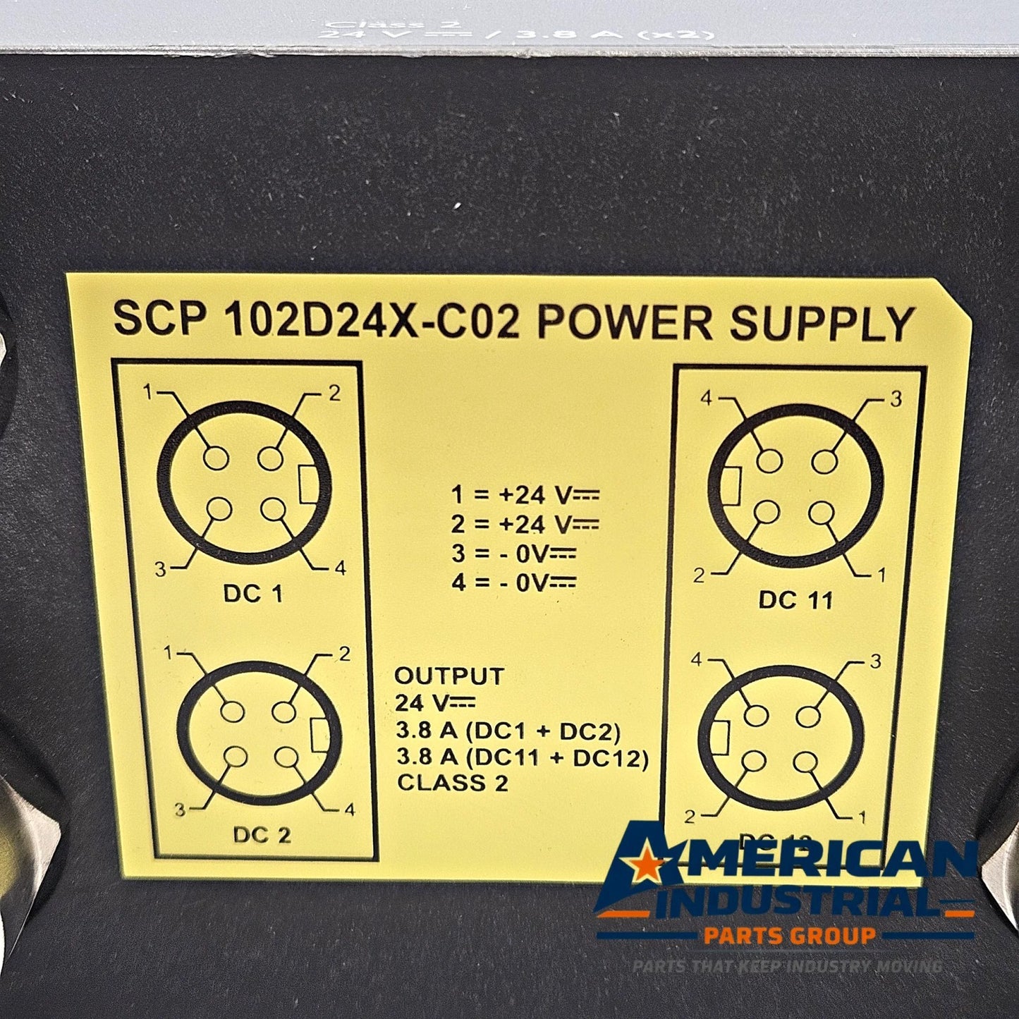 SolaHD SCP102D24X-C02 IP67 dual 24VDC 3.8A power supply for industrial automation systems and machine-mount control panels
