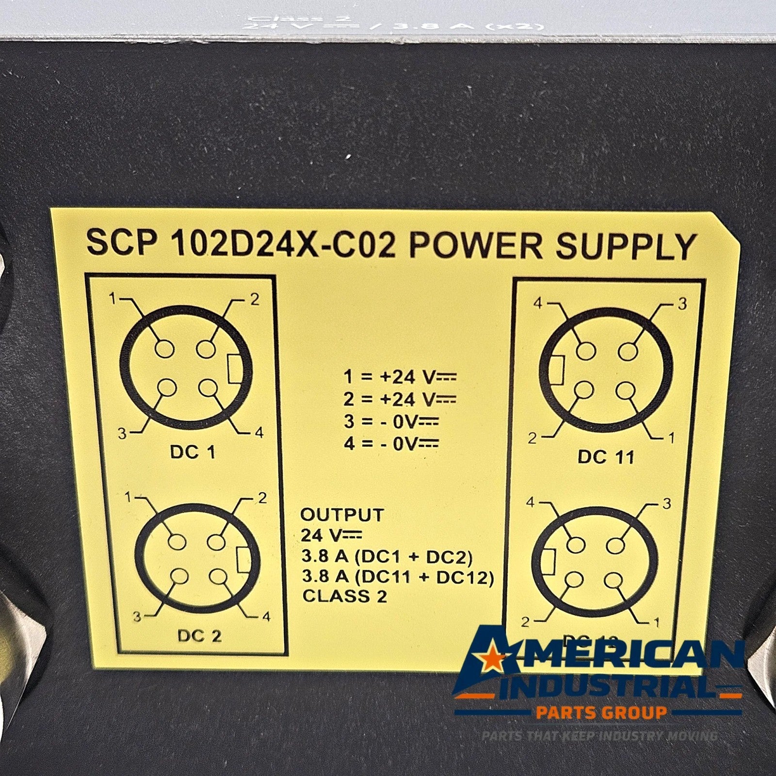 SolaHD SCP102D24X-C02 IP67 dual 24VDC 3.8A power supply for industrial automation systems and machine-mount control panels