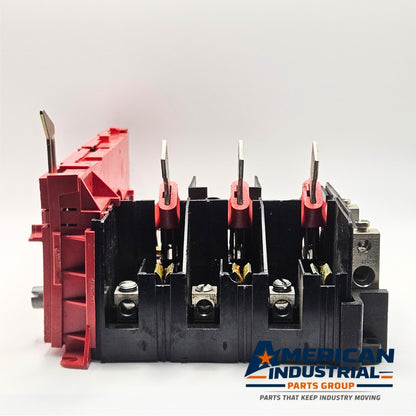 Square D 3-pole disconnect switch interior knife blade assembly for industrial electrical panels and MRO applications