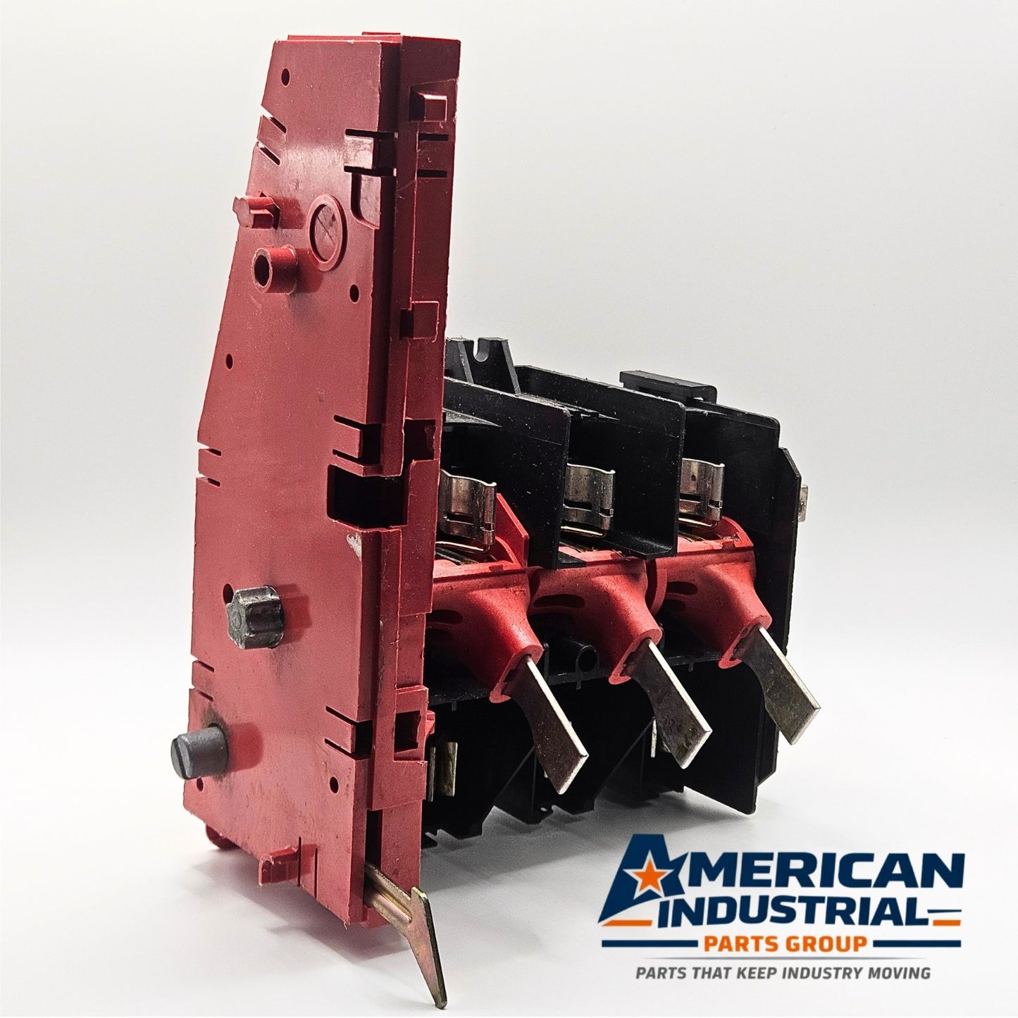 Square D 3-pole disconnect switch interior knife blade assembly for industrial electrical panels and MRO applications