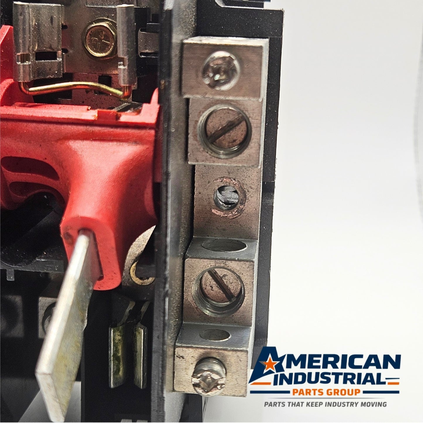 Square D 3-pole disconnect switch interior knife blade assembly for industrial electrical panels and MRO applications
