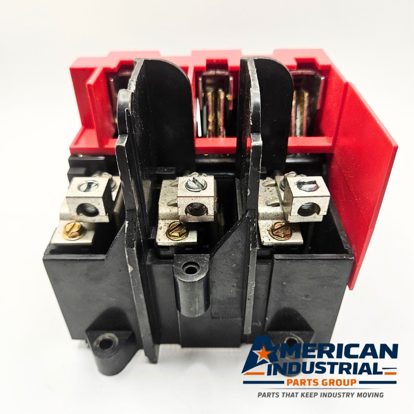 Square D fusible disconnect switch for automation power isolation. American Industrial Parts Group.