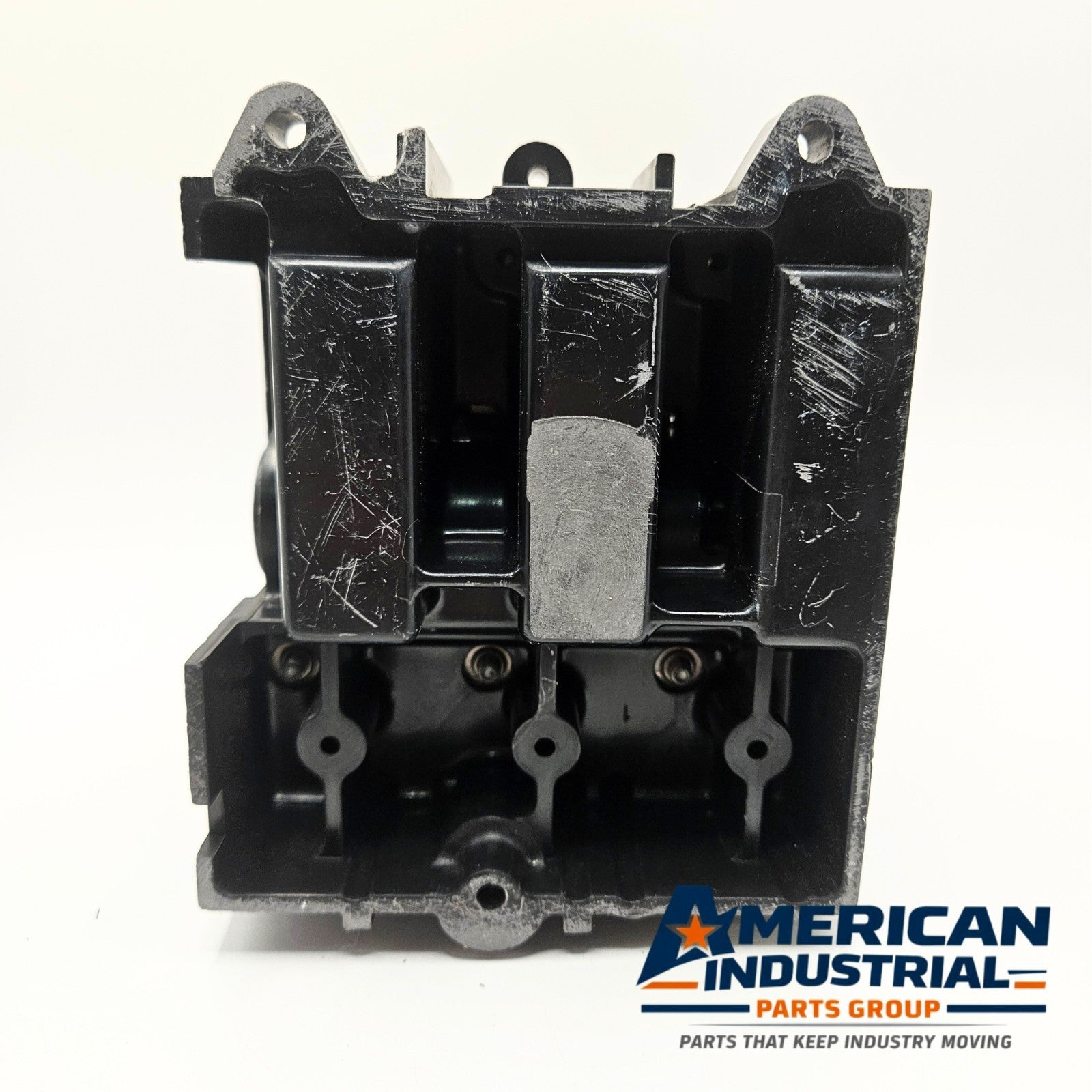 Square D 3 pole fused disconnect for surplus industrial spare parts. American Industrial Parts Group.