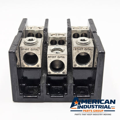 Square D 9080 LBR362104 600V terminal lug for surplus industrial spare parts. American Industrial Parts Group.