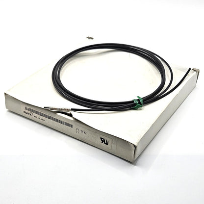 SUNX FT-SFM2 through-beam fiber optic sensor cable 2m free-cut 2.5mm heads for industrial object detection