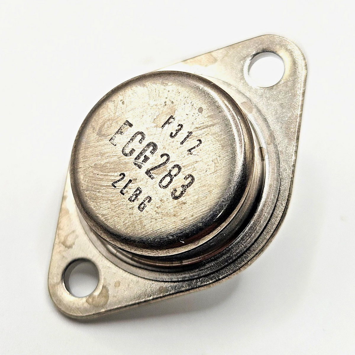 Sylvania ECG283 NPN silicon high voltage power transistor TO-3 10A 100W vintage new old stock for TV and amplifier repair