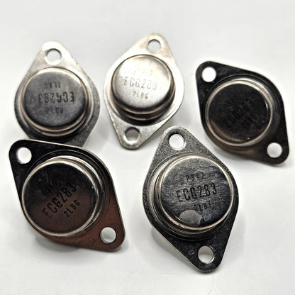 Sylvania ECG283 NPN silicon high voltage power transistor TO-3 10A 100W vintage new old stock for TV and amplifier repair