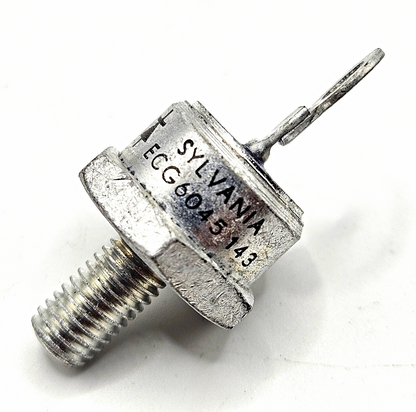 Sylvania ECG6045 60A 1000V stud-mount silicon rectifier diode DO-5 anode to case NTE6045 equivalent for power supply and welder repair
