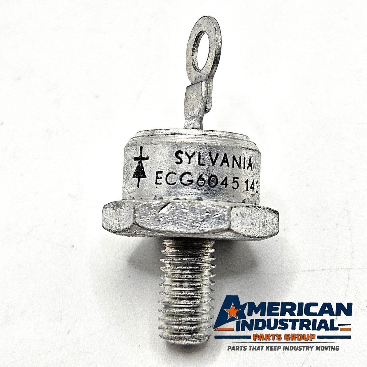 Sylvania ECG6045 60A 1000V stud-mount silicon rectifier diode DO-5 anode to case NTE6045 equivalent for power supply and welder repair