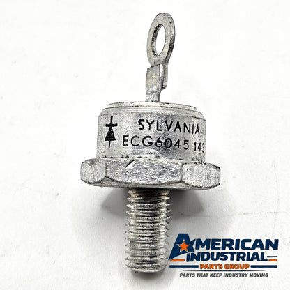 Sylvania ECG6045 60A 1000V stud-mount silicon rectifier diode DO-5 anode to case NTE6045 equivalent for power supply and welder repair