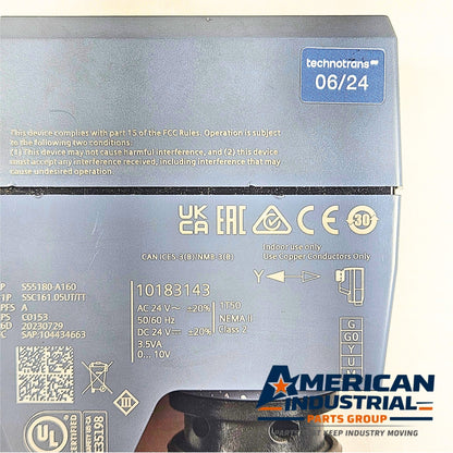Technotrans 10183143 electromotor valve actuator 24VAC/DC for cooling systems and industrial automation applications